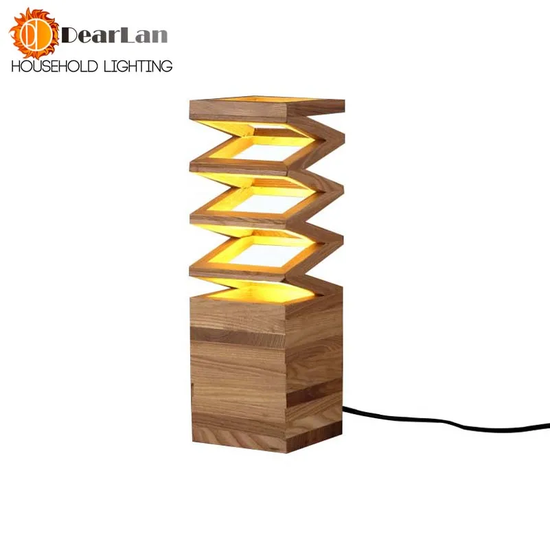 

Wood Read Table Lamp Vintage Solid Wood Lamp Study Living Room Loft Foyer Lamp Free Shipping