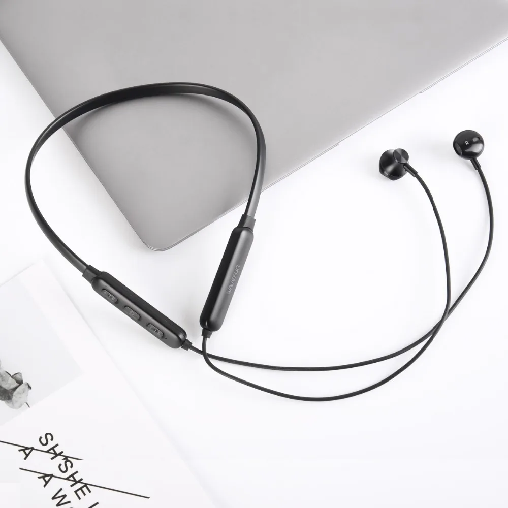 Wavefun Flex 2 Bluetooth5.0 Bluetooth наушники с микрофоном Беспроводной гарнитура для xiaomi iPhone 15hrs