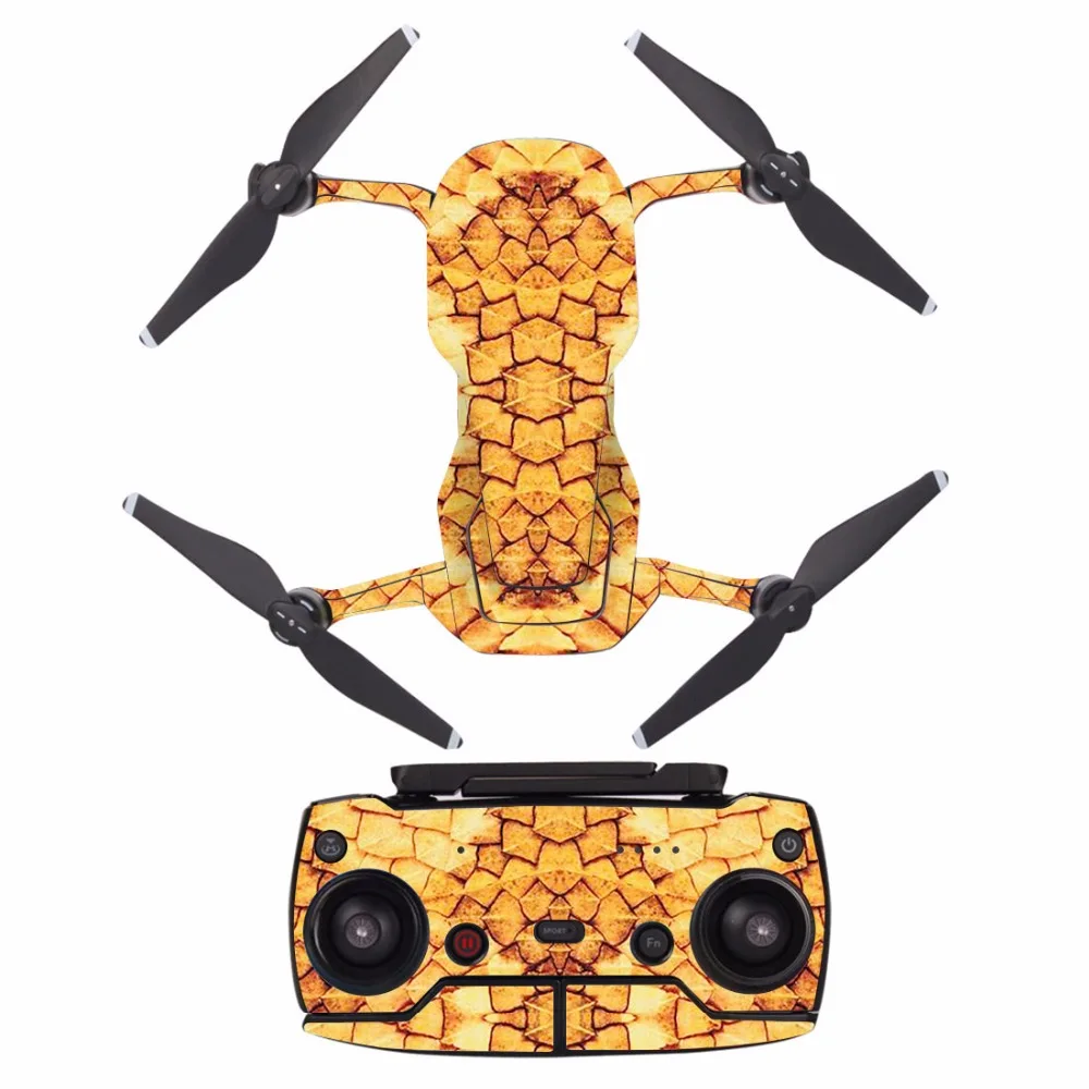 

[A0051] snake skin waterproof PVC Decal Skin Sticker For DJI MAVIC Air Drone body protection film+remote Controllers cover