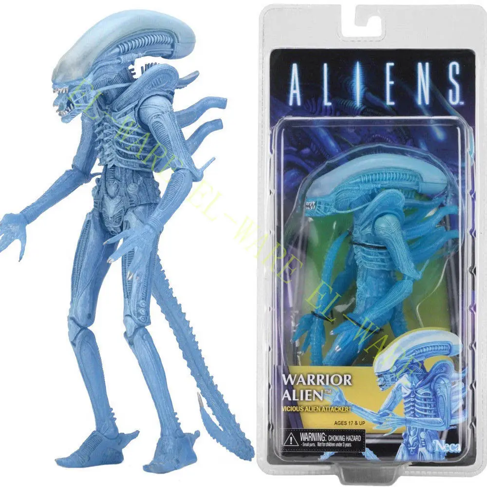 9 дюймов инопланетянин NECA 11 серия Kenner Blue Warrior Alien &quotПВХ фигурка коллекционная