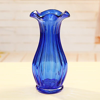 The Living Room Decoration Color Glass Vase Creative Floral