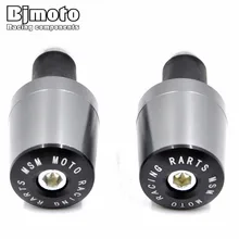 BJMOTO New Arrival 7/8” 22 MM Motorcycle CNC Billet Handlebar Grips Bar Ends Slider for Honda Yamaha Kawasaki z750 dirt bike