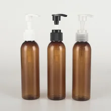 1pcs 150ml brown round shoulder screw pump Shampoo shower gel empty bottle plastic bottle Emulsion hand soap Sub-bottle BQ162 1pcs 150ml brown round shoulder screw pump Shampoo shower gel empty bottle plastic bottle Emulsion hand soap Sub-bottle BQ162