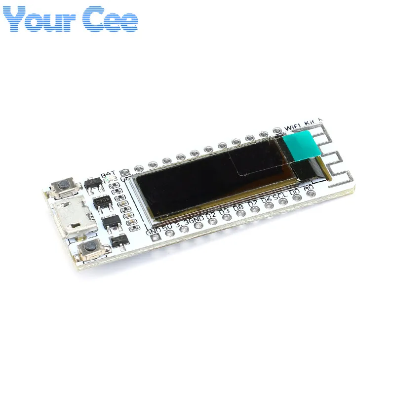 ESP8266 wifi чип 0,91 дюймов OLED CP2014 32Mb Flash ESP 8266 модуль Интернет вещей плата PCB для NodeMcu для Arduino IOT