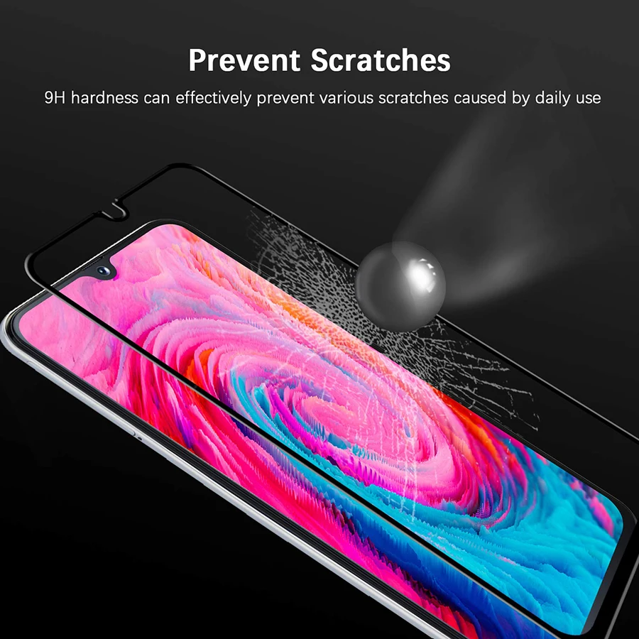 Закаленное стекло для защиты экрана Samsung galaxy A40 A50 A10 A20 A70 A30 защитное полное