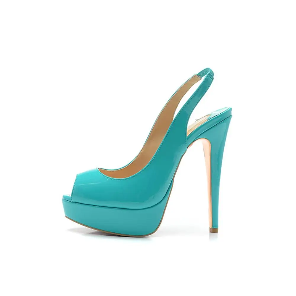 

Onlymaker Women 2019 Sexy Sandals High Heels Platform Green Sandals Size 15 heels