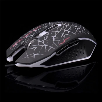 

6 Button Gaming Mouse Office Ergonomics Wired Mouse Colorful Backlit Optical Mice for Lenovo DELL Macbook HP Black white