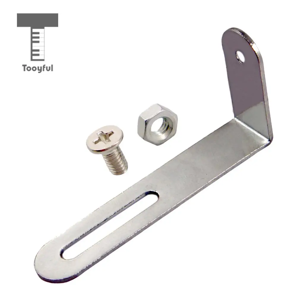 Tooyful Silver Guitar Pickguard Mounting Support Bracket & Screws for LP Electric Guitar Parts