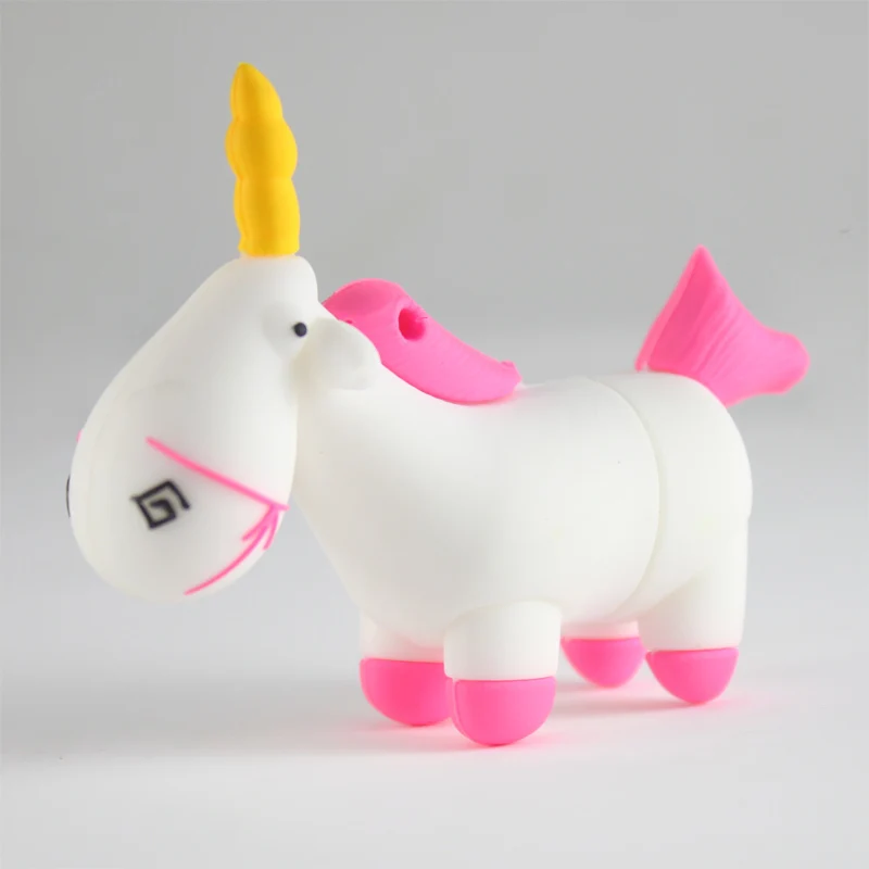 Usb флеш накопитель в виде мультяшного единорога флешка 2 0 карта 4 ГБ 8 16 32 64 подарок