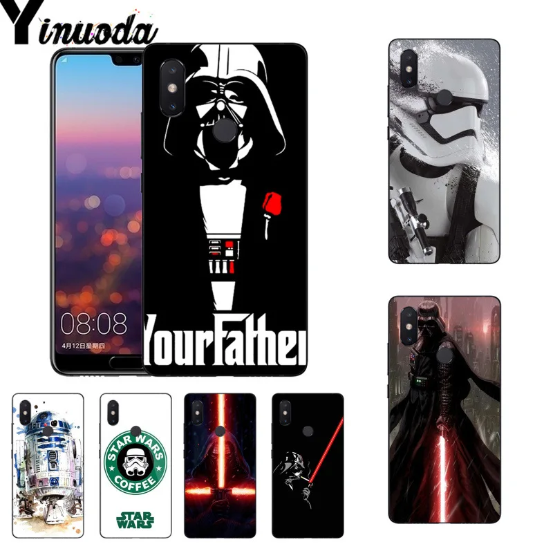 

Yinuoda R2D2 BB8 Star Wars Stormtrooper Darth Vader phone case for Xiaomi Mi6 Mix2 Mix2S Note3 8 8SE Redmi5 5Plus Note4 4X Note5