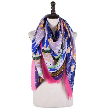 

Square scarf 2018,cotton square shawls,geometric scarf,Muslim hijab,wrap,bohemian,viscose hijab,shawls and scarves,british style