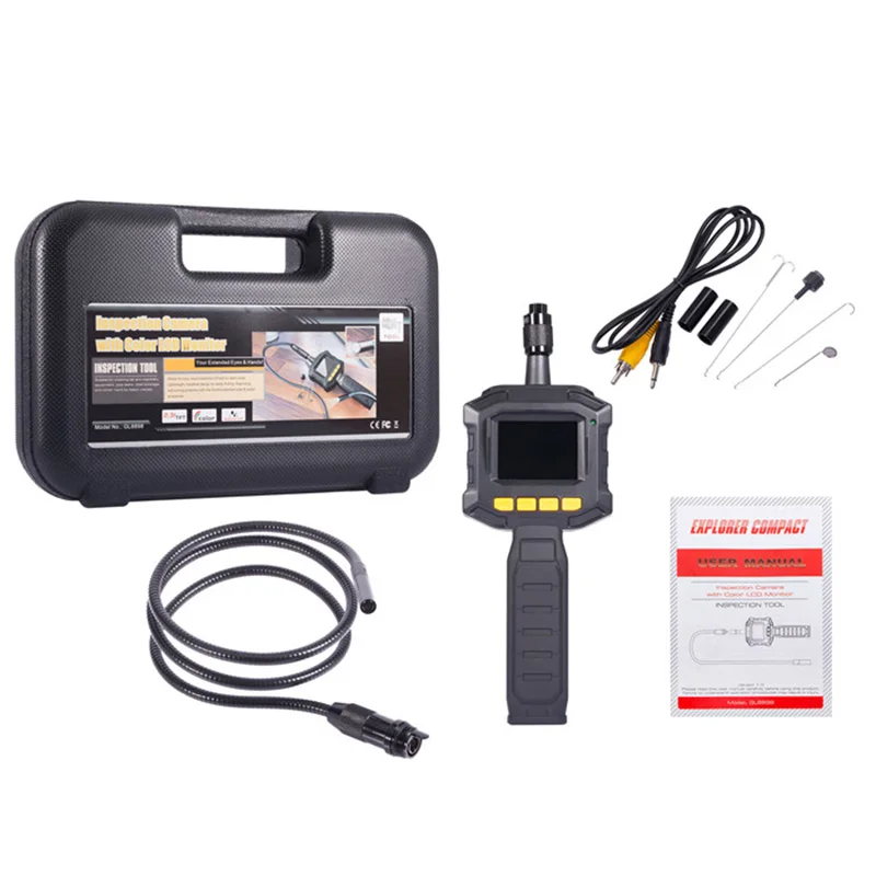 GL9008 8mm Endoscope IP67 Waterproof With Colorful LCD Monitor Camera Head Inspection AV Handheld CMOS GL9008 8mm Endoscope IP67 Waterproof With Colorful LCD Monitor Camera Head Inspection AV Handheld CMOS