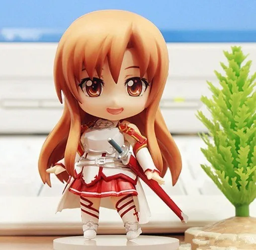 Аниме Sword Art Online Nendoroid 283 Yuuki Asuna BJD милые ПВХ Фигурки игрушки