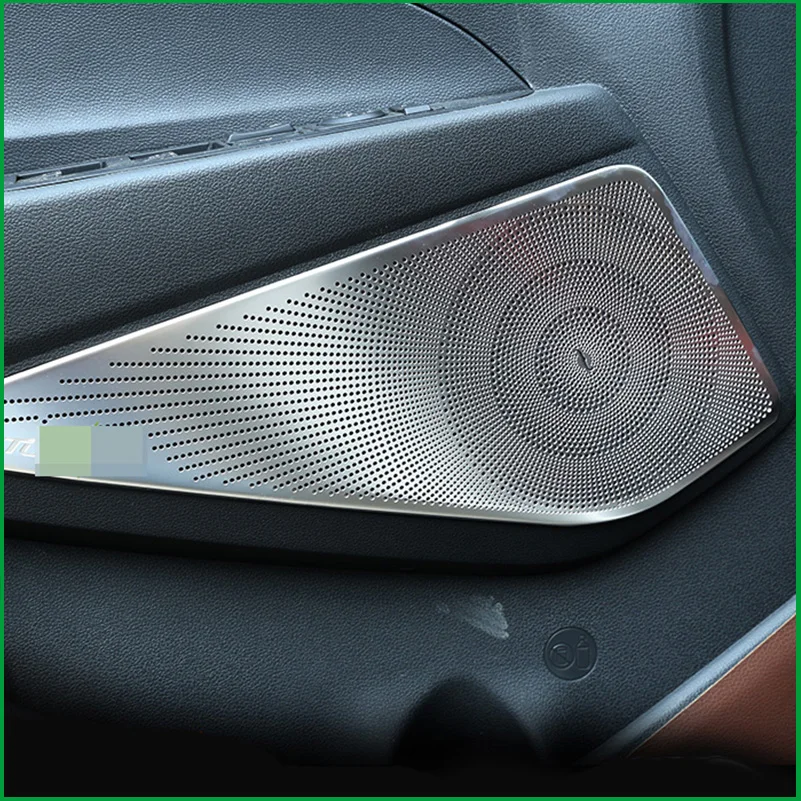 Cubierta del anillo de Audio del altavoz de la puerta del coche ajuste estilo del coche para Hyundai Tucson 2015 2016 2017 2018 cubiertas del altavoz partes interiores Cubierta del anillo de Audio del altavoz de la puerta del coche ajuste estilo del coche para Hyundai Tucson 2015 2016 2017 2018 cubiertas del altavoz partes interiores