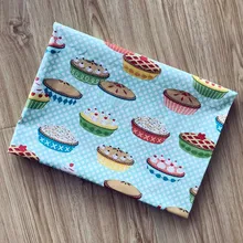 Многоцветный кексы белый горошек зеленый хлопок ткань для женщин девушка летнее платье юбка блузка брюки Швейные DIY-AF620