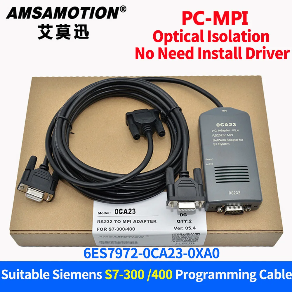 PC-MPI+ Adapter For Siemens S7-300/400 PLC 6ES7972-0CA23-0XA0 Programming Cable S7-300 S7-400 RS232 To MPI Download Cable PC-MPI+ Adapter For Siemens S7-300/400 PLC 6ES7972-0CA23-0XA0 Programming Cable S7-300 S7-400 RS232 To MPI Download Cable
