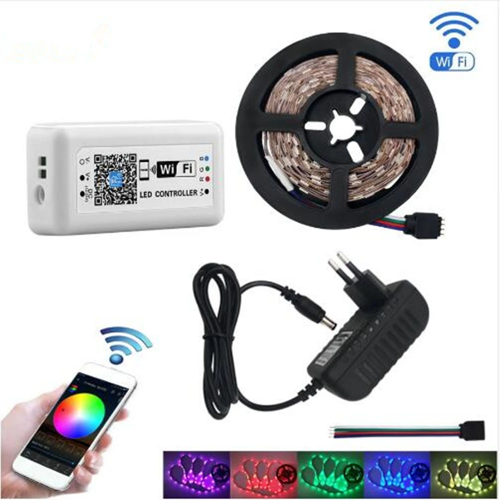 Wwb WiFi контроллер 5050 RGB светодиодная лента 300 светодиодов неоновая лампа
