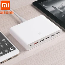 Оригинальное быстрое зарядное устройство XIAOMI QC3.0 для смартфонов 110-240 в 60 Вт 5 портов USB 1 Type-C выход QC 3,0 USB-C для iphone PAD