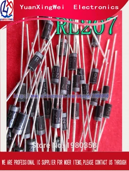 

Free Shipping 100pcs RL207 1000V 2A DO-15
