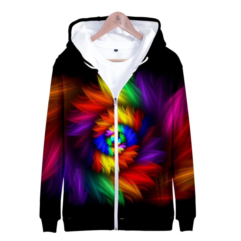 

3D Printed Tie Dye Flashbacks Hoodie Men Women colorful psychedelic Hoodies Sweatshirt Men Oversized Pullover Jacket Outwear