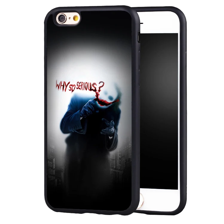 Awesome Marvel Batman Joker case cover for iphone 7 7plus 6 6splus 5 5s
