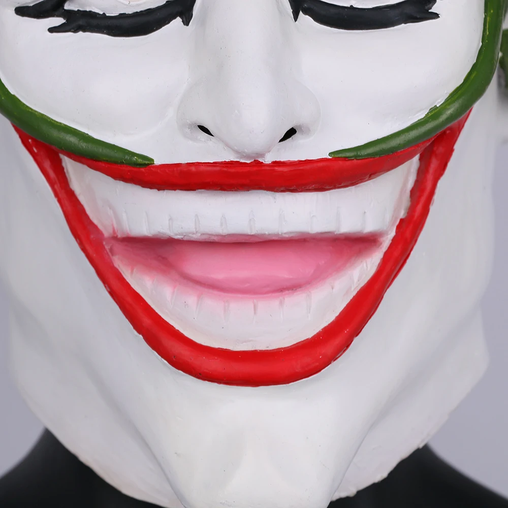 2018 Movie Batman Ninja Devil Joker Mask Cosplay Scary Joker Latex Helmet Prop Halloween Party (5)