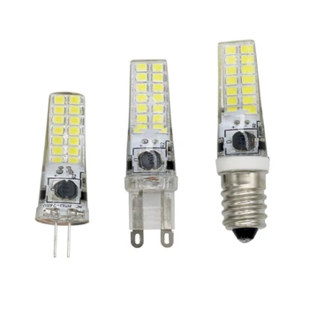 

G4 G9 E14 AC85V-AC265V SMD2835 28leds 5W no flicker Led light lamps corn light Bulbs Lampada Bombillas replace 50W Halogen lamp