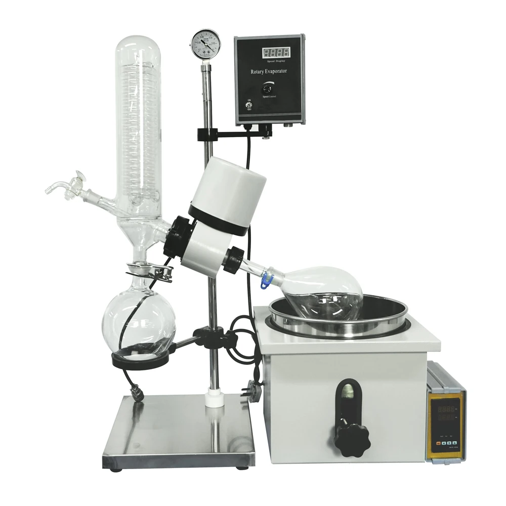 

ZOIBKD Best Quality Laboratory RE-201D Small Volume Rotary Evaporator 0.25- 2L Vacuum Decompression Extraction Distiller Machine