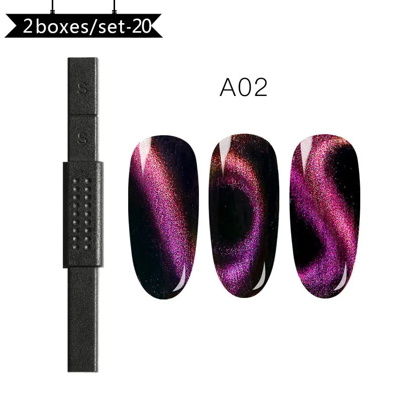 0,5 г 5D кошачий глаз магнит для ногтей Блестящий порошок магнитный зеркальный эффект пыль сильный магнит Стик для ногтей инструменты для УФ гель-лака - Цвет: ZH04416