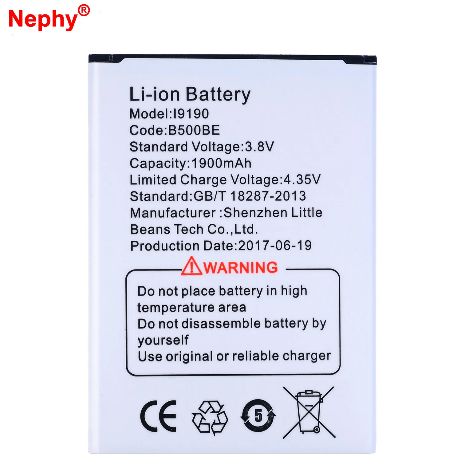 100% Оригинальный аккумулятор Nephy для Samsung Galaxy S4 mini i9190 i9192 GT 1900mAh 2019 новый
