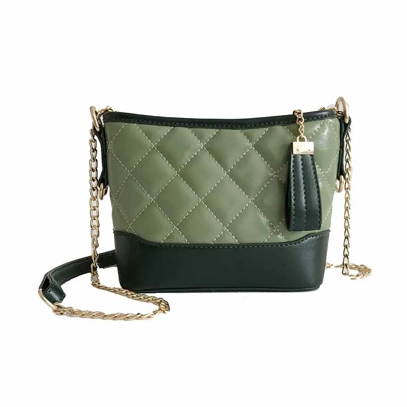 

2019 Luxury PU Messenger Bag Ladies Colorful Stitching Well-Known Design Shoulder Bag Selling Best Selling Girls Cute Small Bag