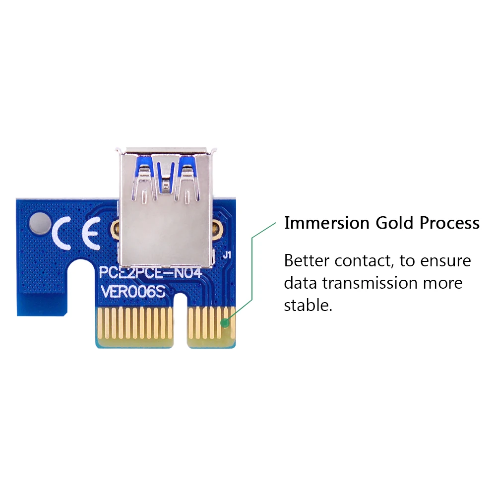 CHIPAL VER006S 100 см PCI E Райзер карта Express PCIE 1x до 16x адаптер USB 3 0 кабель SATA 4 контактный