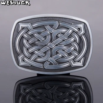 

WesBuck Brand Metal Belt Buckles Classical Vantage Buckle for Man Women Celti c Western Buckles Cowboys and Cowgirls