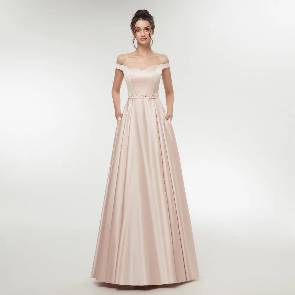 Vivian's Bridal Sweetheart Red Champagne Women Evening Dress Back V Neck Zipper Floor-length Sashes Simple Formal Party Dresses | Свадьбы