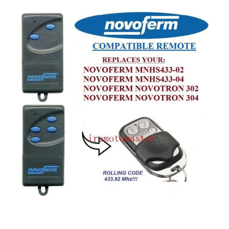 

1pcs NOVOFERM NOVOTRON 302/304,NOVOFERM MNHS433-02/04 replacement remote control Free shipping