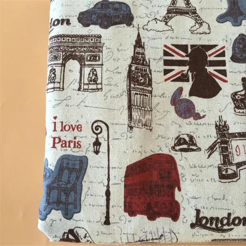 

Printed Cotton Linen Fabric DIY Sewing Canvas Fabric Handmade Patchwork Quilting Material Manual Sewing Crafts Cloth For Pillow