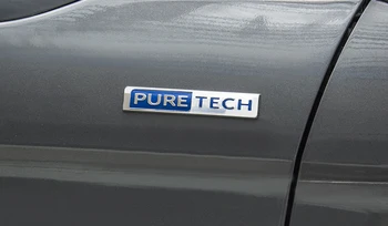 

For Peugeot 3008 GT / 5008 GT 2017 2018 Plastic Side Badge Emblem PURETECH Sticker Decoration Cover 1PCS Car Styling