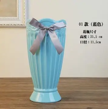 Домашний декор, креативная простая фарфоровая ваза для цветов для дома и свадьбы, декоративная ваза без цветов, настольные украшения - Цвет: R