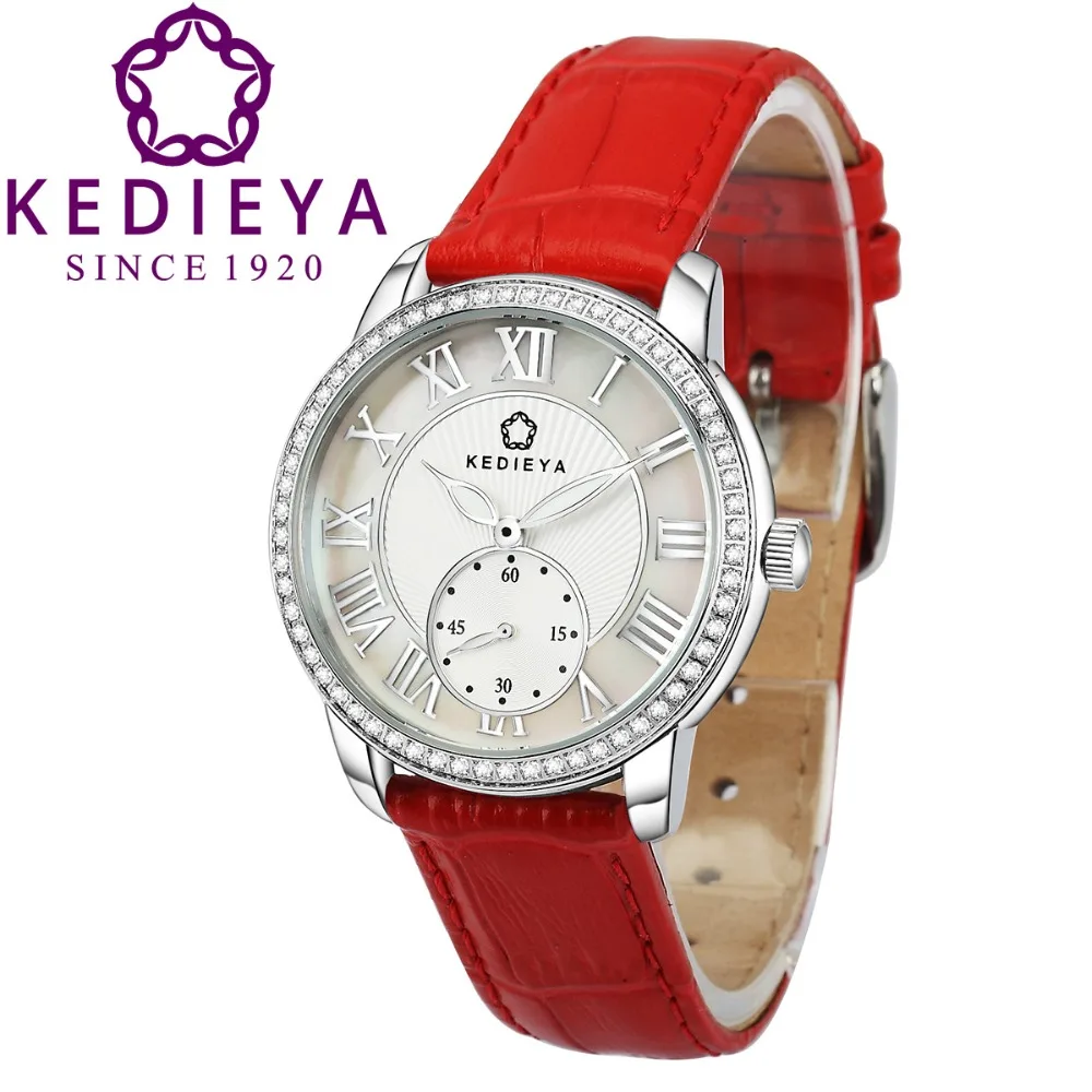 KEDIEYA Brands Watches Classic Roma Watches Women Diamond Second Dial Designer Miyota Quartz watch Ladies Girls