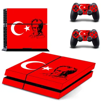 

Turkey National Flag PS4 Skin Sticker Decal For Sony PlayStation 4 Console and 2 Controllers PS4 Skin Sticker Vinyl
