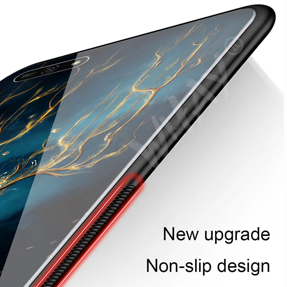 WHaY Glass Case For Huawei Honor 7A Luxury Pattern Coque For P20 Pro P Smart Cover Mate P20 10 Lite Honor 10 9 Lite Y6 2018 Case (3)