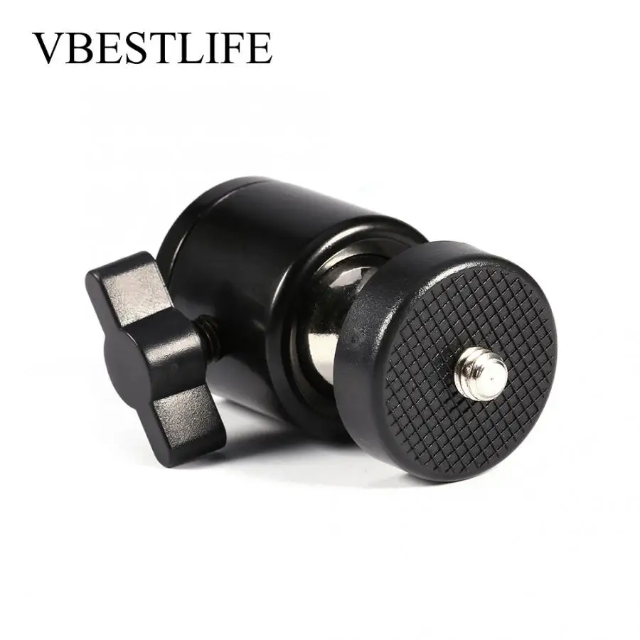 VBESTLIFE мини 360 Поворотный 1/4 ''винт с круглой головкой Крепление для штатива Ballhead Подставка Кронштейн Портативный для DSLR Камера Cam