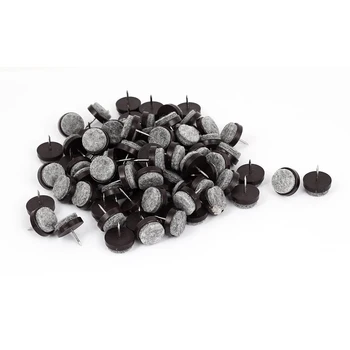

Table Leg Floor Felt Pad Skid Slide DIY Nail Protector 20mm Dia 100Pcs