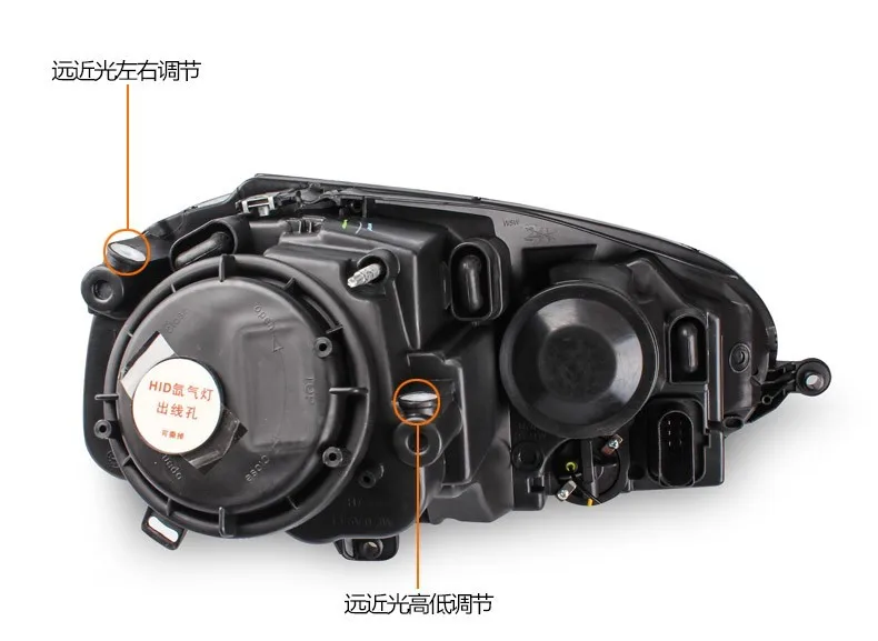 OUMIAO автомобильный Стайлинг для V.W Jetta фары 2006-2010 Jetta Mk5 светодиодный фонарь светодиодный DRL Bi Xenon объектив Высокий Низкий луч парковка