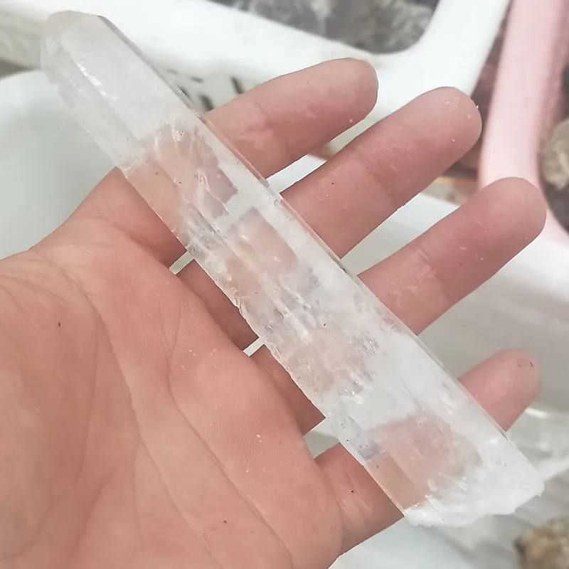12-15cm big natural clear quartz crystal points wand tower healing stones minerals healing reiki grid crystals energy stones