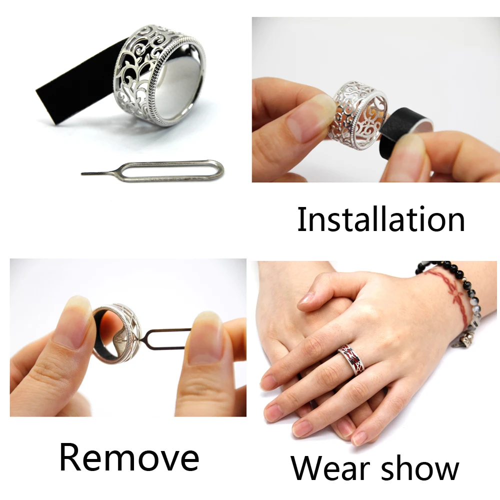 Legenstar кольца для женщин 7 мм широкое кольцо Сменные кожаные Anillos Bague Femme Aneis