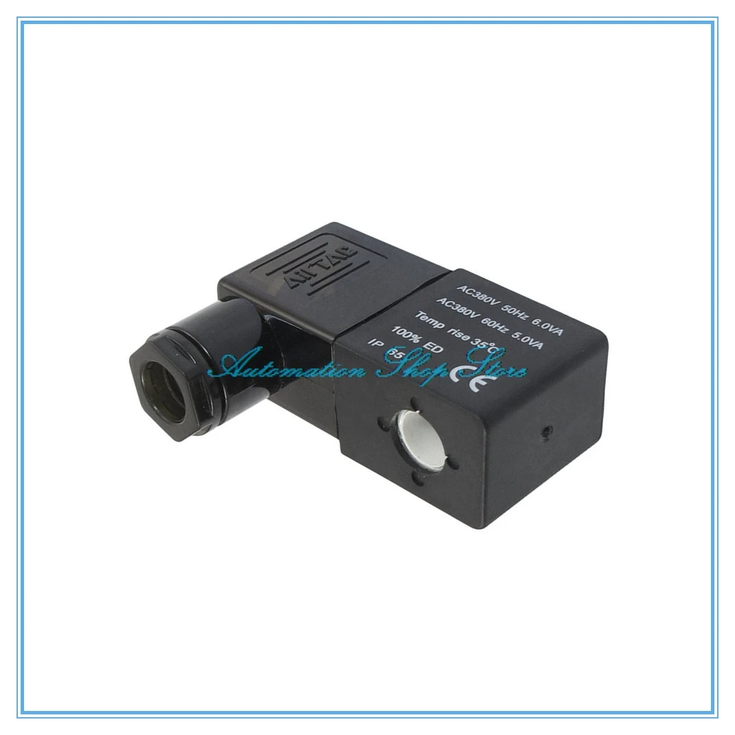 Pneumatic Air Solenoid Valve Coil Black DC12V DC24V AC36V