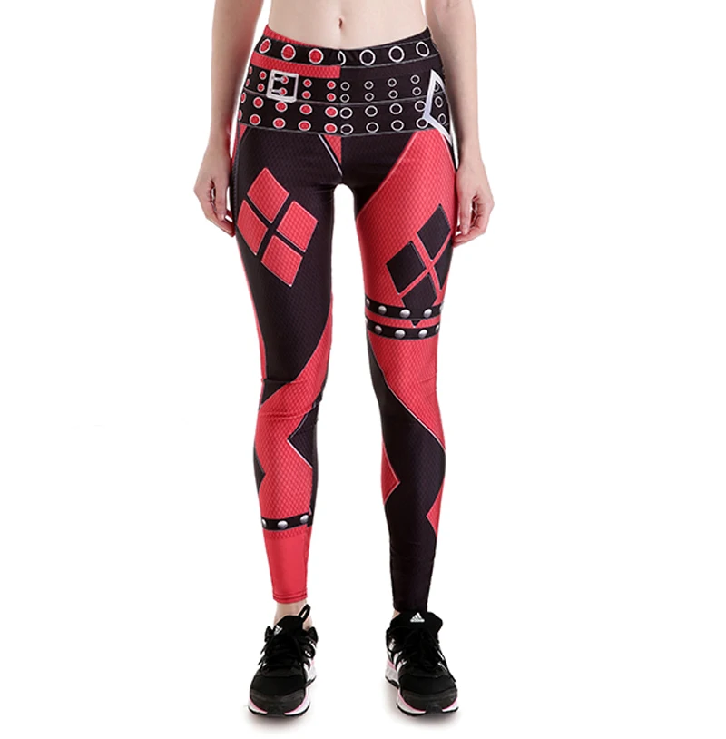

Red Diamond Print Women Black Fitness Leggings 3 Patterns brown Black 3D Womens Pants S To 4xl