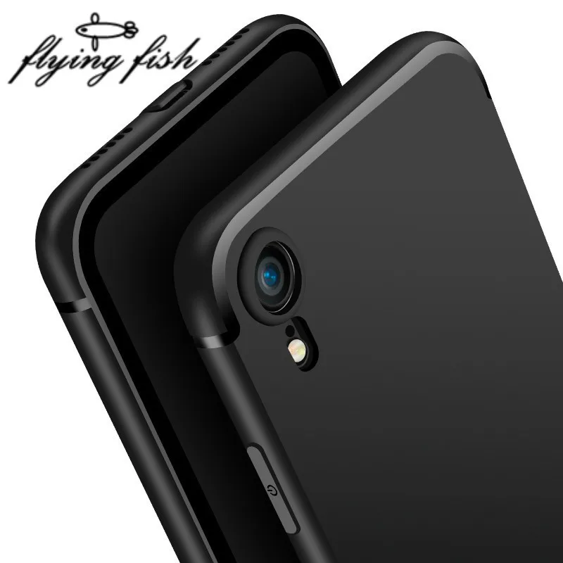 Telefoon мотыги для Iphone XS чехол Max Тонкая Матовая Мягкая силиконовая задняя накладка