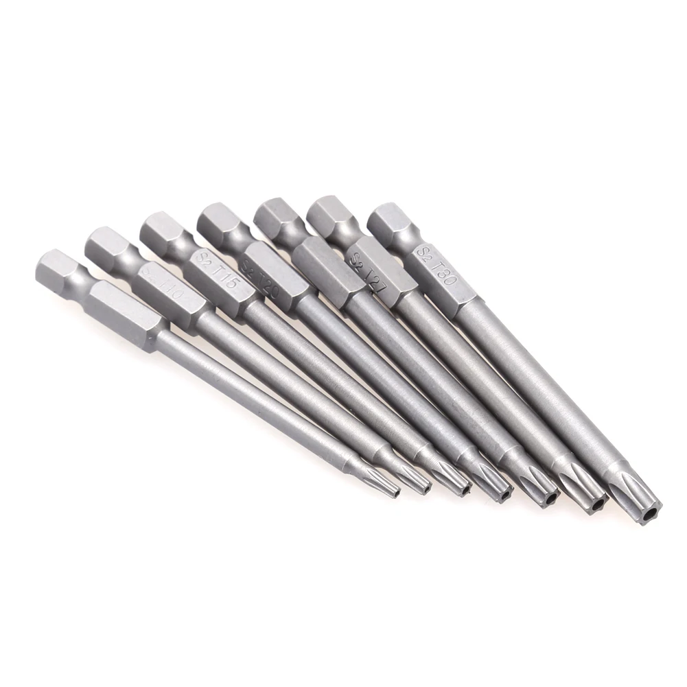 

7pc/Lot 75mm S2 Steel Magnetic Torx Hex Security Electric Screwdriver Bit Set For Magnetic Screwdriver Bit Tool Set